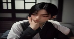 间谍过家家第三季番剧封面，阿尼亚做鬼脸表情可爱，粉色背景温馨搞笑风格